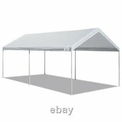 10' X 20' Heavy Duty Canopy Carport Portable Garage Tent Steel Frame Abri De Voiture