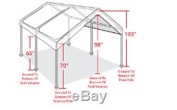 10x20 Extérieur Abri Canopy Abri De Voiture Garage Cadre Couverture Tente Gazebo Portable