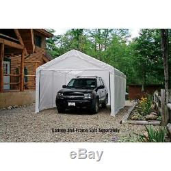 12 X 20 Po Enclosure Kit Garage Canopy Voiture Port Auvent Cadre Canopy Non Inclus