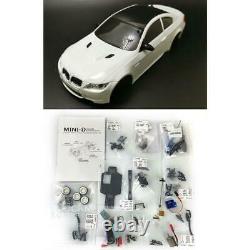 1/28 Awd Châssis Bmw M3 Body Shell Minid Drift Racing Rc Car Kit Motor Servo Esc