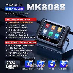 2024 Autel MaxiCOM MK808S Outil de diagnostic de voiture bidirectionnel avec codage de clé