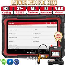 2024 Lancement X431 Pro Elite V+ Scanner de diagnostic de voiture bidirectionnel avec codage de clé US