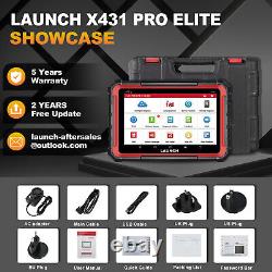 2024 Lancement X431 Pro Elite V+ Scanner de diagnostic de voiture bidirectionnel avec codage de clé US