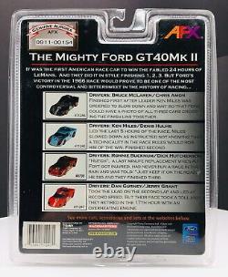 Afx Tomy Gt40 Mkii, Bandes Rouges / Blancs #3, Châssis Mega G, Série Collector