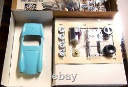 Amt Vintage 1/24 1/25 Nouveau Cobra Roadster Turquoise Slot Car Kit Chassis Box+ Cox