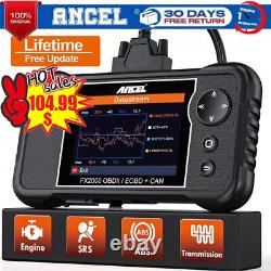 Ancel FX2000 Scanner de Diagnostic Auto OBD2 pour Voiture ABS SRS Moteur Lecture de Codes de Défaut