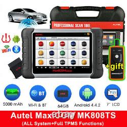 Autel Maxicom Mk808ts Bluetooth Obd2 Scanner Voiture Tpms Outil De Diagnostic Clé De Codage