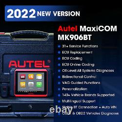 Autel Mk906bt Maxisys Pro Obd2 Eobd Outil De Diagnostic De Voiture Outil De Codage De Clés Tpms