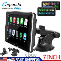 Autoradio tactile Carpuride 7 avec Apple CarPlay et Android Auto portable