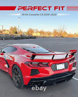 Cadre de plaque d'immatriculation arrière adapté pour Corvette C8 2020-2024 en fibre de carbone véritable