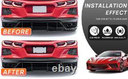 Cadre de plaque d'immatriculation noir en aluminium arrière pour Corvette C8 2020-2022 2023