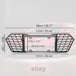 Cadre de plaque d'immatriculation noir en aluminium arrière pour Corvette C8 2020-2022 2023