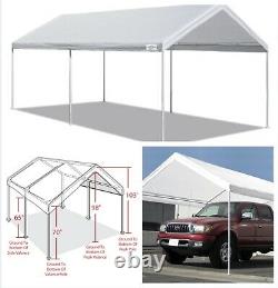 Canopy Carport 10' X 20' Garage Portable Tente Car Shelter Cadre En Acier