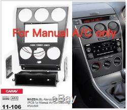 Carav 11-106 Kit De Cadre De Panneau De Façade Radio Pour Voiture Mazda 6 2002-07 A / C Manuel