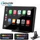 Carpuride 9in Portable Car Stereo Wireless Car Radio Pour Apple Carplay Et Android