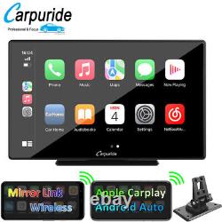Carpuride Nouveau 9inch Portable Car Radio Sans Fil Apple Carplay & Android Auto