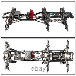 Châssis cadre en métal 6x6 avec 3 essieux portails pour Axial SCX10 I II 1/10 RC Crawler