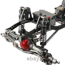 Châssis cadre en métal 6x6 avec 3 essieux portails pour Axial SCX10 I II 1/10 RC Crawler