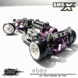 Châssis de dérive RC BMR-X PRO Violet 1/24 RWD (sans roues, électronique ou support de carrosserie)