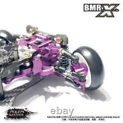 Châssis de dérive RC BMR-X PRO Violet 1/24 RWD (sans roues, électronique ou support de carrosserie)