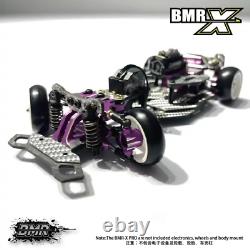 Châssis de dérive RC BMR-X PRO Violet 1/24 RWD (sans roues, électronique ou support de carrosserie)