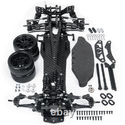 Châssis en alliage noir et en carbone Sakura D5S Kit de cadre pour voiture de drift RWD 1/10 remodelée