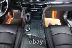Décoration complète de l'intérieur de voiture Ensemble complet de garniture 18 pour Cadillac CT6 2016-20 en fibre de carbone