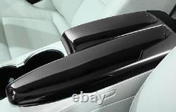 Décoration de panneau de boîte d'accoudoir de console de voiture pour Benz E-Class W212 2009-2013 Noir Brillant