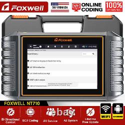 FOXWELL NT710 Pour VW Audi Scanner OBD2 Auto Bidirectionnel de Diagnostic et Codage d'ECU