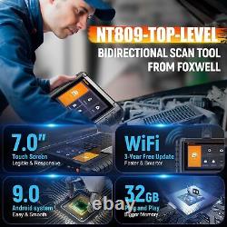 Foxwell NT809 Pro Tous les systèmes Bidirectionnel Outil de diagnostic de scanner OBD2 pour voiture TPMS