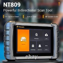 Foxwell NT809 Pro Tous les systèmes Bidirectionnel Outil de diagnostic de scanner OBD2 pour voiture TPMS