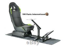 Gaming Car Racing Simulator Cadre Chaise Bucket Cadre Du Siège Noir / Vert Ps4 Xbox