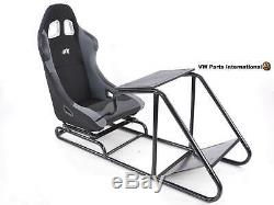 Gaming Car Racing Simulator Cadre Président Bucket Seat Pc Ps3 Ps4 Xbox Noir / Gris