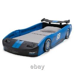 Garçons Filles Race Car Bed Frame Twin Size Toddler Platform Kids Bedroom Furniture