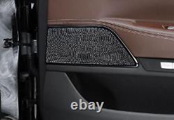 Garniture de cadre de couverture d'encadrement de porte intérieure pour BMW Série 7 2016-2022, voiture noire en titane