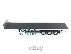 Hercules 1/14 Scale Chassis Flatbed Semi Remorque Pour Voiture Tamiya Rc Pour Tracteur Routier