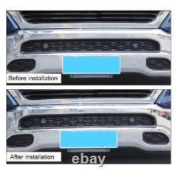 Housse de calandre de pare-chocs avant de voiture avec cadre décoratif pour Dodge Ram 1500 2018+ en carbone.