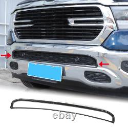 Housse de calandre de pare-chocs avant de voiture avec cadre décoratif pour Dodge Ram 1500 2018+ en carbone.
