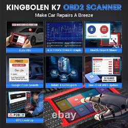 KINGBOLEN K7 Outil de diagnostic de système complet OBD2 Outils de codage ECU Test actif