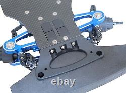 Kit châssis de voiture de course 4WD 1/10 à transmission par arbre en alliage et en carbone TT01 TT01E
