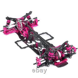 Kit de châssis de voiture de course à la dérive électrique 1Pc en alliage et carbone SAKURA D4 AWD avec roues Rad