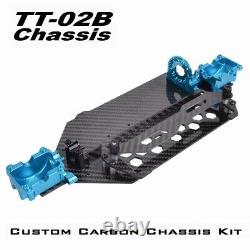 Kit de châssis en carbone pour Tamiya TT-02B TT-02BR TT-02B MS Chassis Buggy 1/10