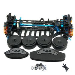 Kit de mise à niveau du châssis de voiture de course en plastique et en carbone pour voiture RC 1/10 TT01 à transmission par arbre