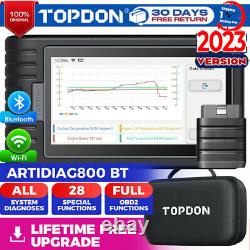 Lecteur de code de diagnostic TOPDON ArtiDiag 800BT OBD2, codage IMMO TPMS Kit