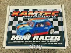 Mini Racer Hot Rod Rc Kit Racing Rolling Chassis Black Grp Kamtec