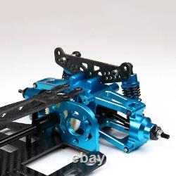 Mise à niveau en alliage de carbone Châssis 1/10 RC pour kit de cadre TT02 Voitures à transmission par arbre