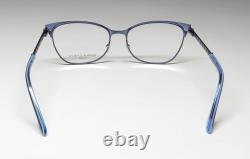 Monture de lunettes pour adultes Dana Buchman Calla Cateye en acier inoxydable