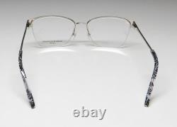 Monture/lunettes de vue Dana Buchman Katherine Cat Eye à la forme classique, avec des plaquettes de nez souples