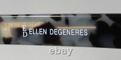 Nouvelle Ellen Degeneres O-04 Cadre En Verre Pour Femme Cat Eye 53-18-140 Blktt Full-rim