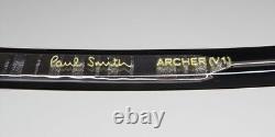 Nouvelle monture de lunettes Paul Smith Archer noire en plastique, cerclée, pour homme, fabriquée en Italie 01.